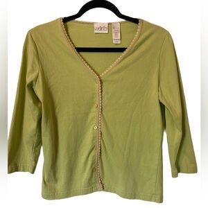 90s Vintage Villager Sport Lime green shrug